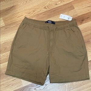 Hollister Men's Brown Flat Front Shorts